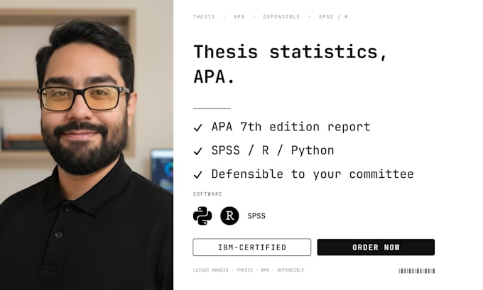 statistical analysis for thesis and dissertations apa report
