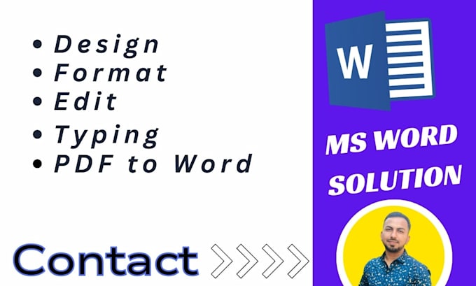 format, design and edit microsoft ms word document