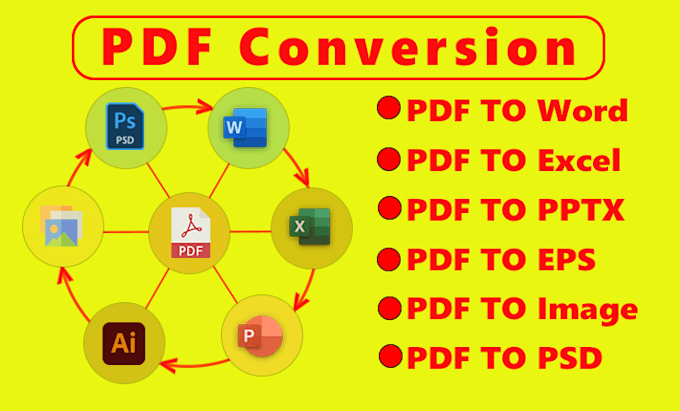 convert any pdf format to ms word or ms excel