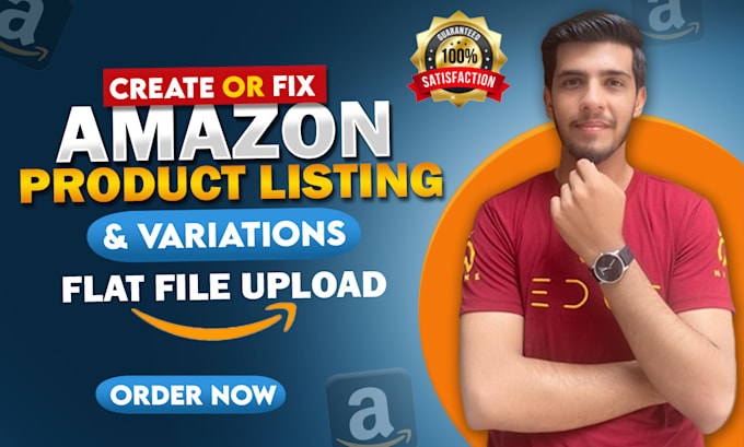 do amazon fba product listing and variation or fix listing errors, amazon expert