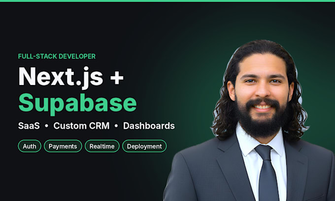build a custom crm, saas or dashboard with next js and supabase