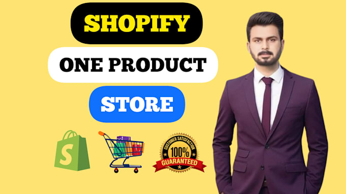 create branded shopify one product store for dropshipping product