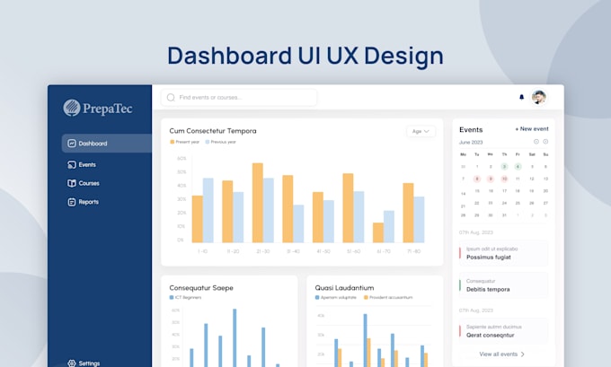 Do attractive dashboard ui ux design by Design_mate26 | Fiverr