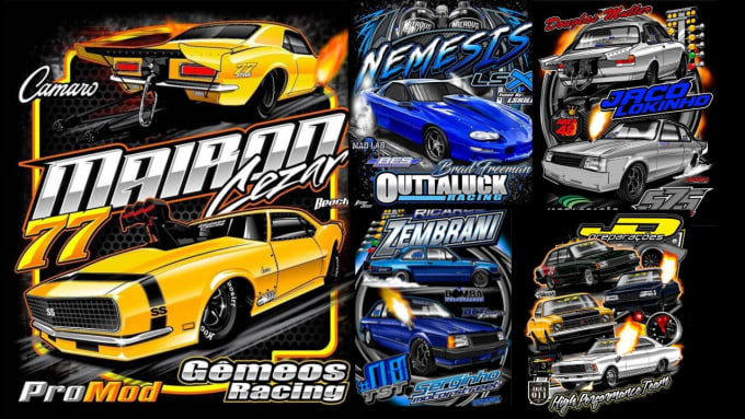 create custom racing tshirt design fast delivery