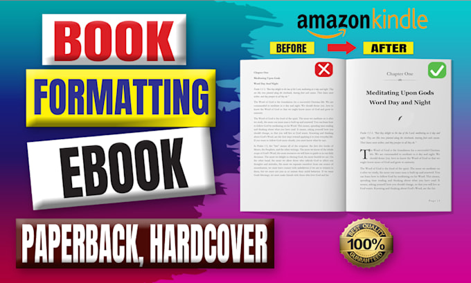 deliver ebook, paperback, and hardcover book formatting