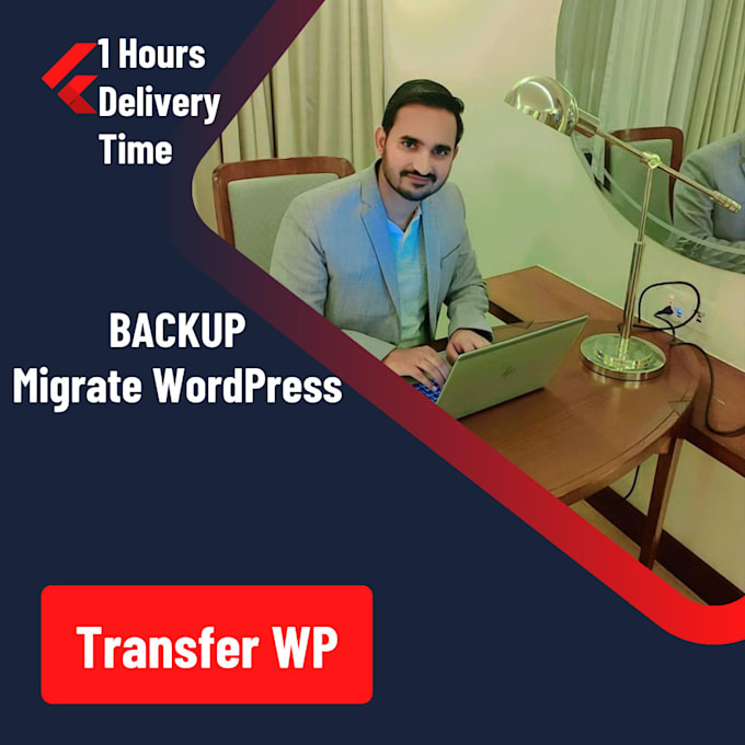 backup, migrate, transfer wordpress website in 1 hours