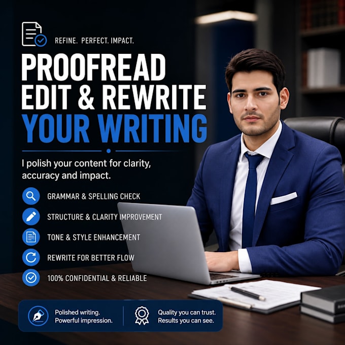 proofread, edit or rewrite your english writing