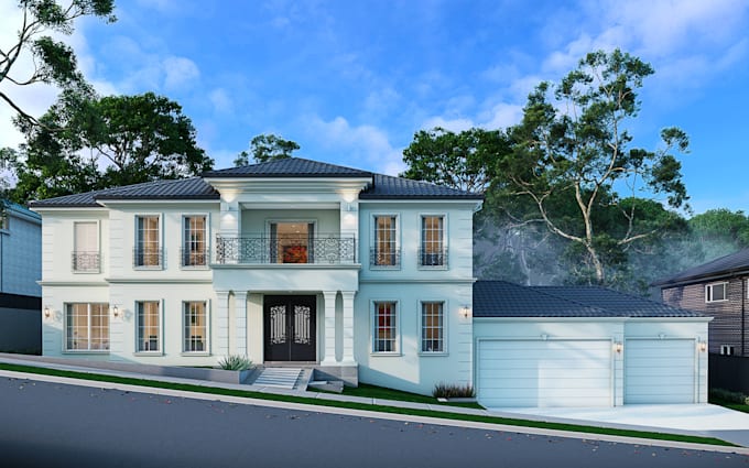 create photorealistic architectural 3d renderings