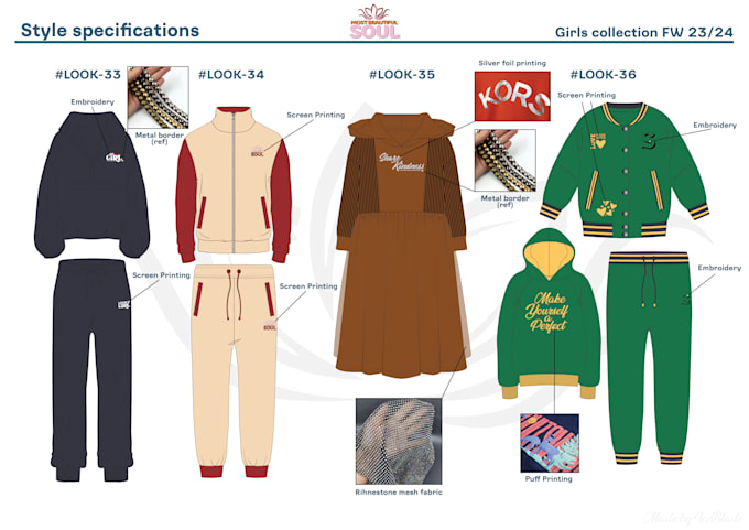 Design your next kids clothing collection and tech pack by Iceblade777 ...