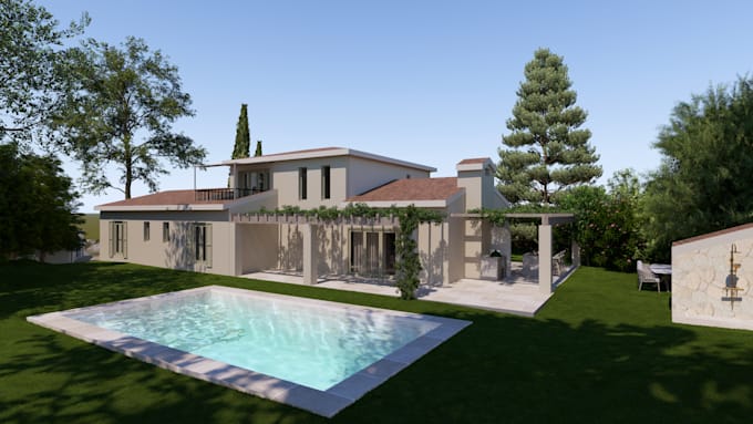 create photorealistic architectural 3d renders and video walkthrough