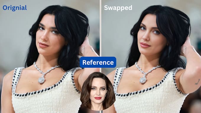 do realistic deep ai face swap video or face replacement
