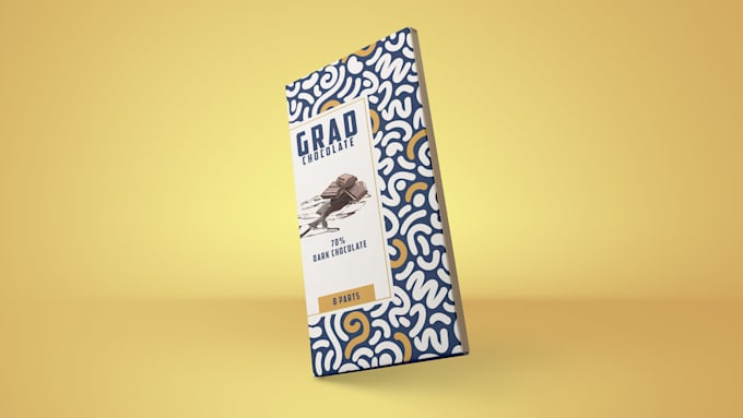 design chocolate bar package or box or wrapping