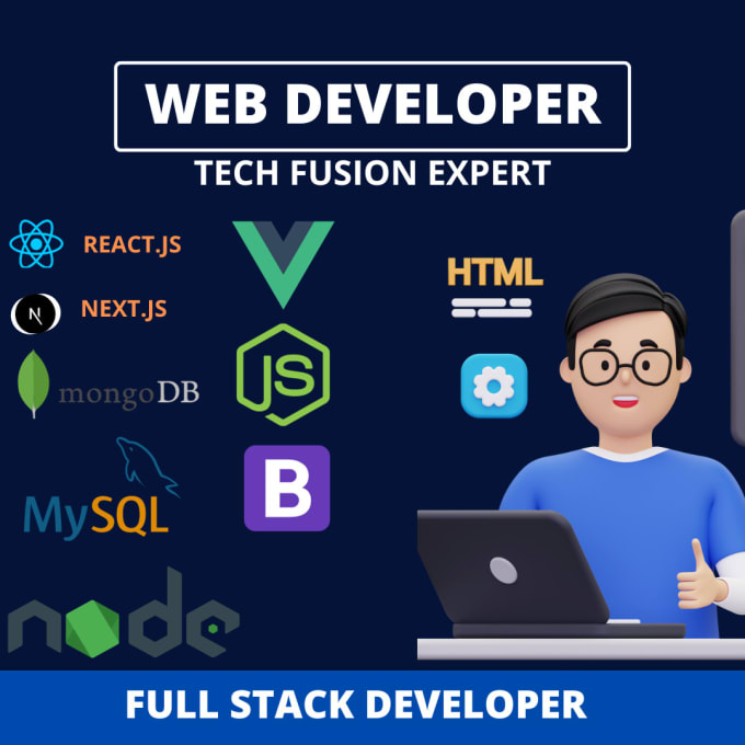 Be your full stack developer reactjs,node js,nextjs by Sufyanahmed913 ...