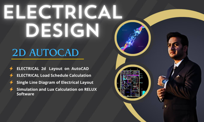 draw electrical design in autocad,relux