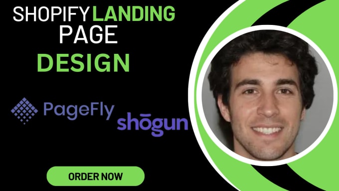 I will do shopify landing page design with page fly