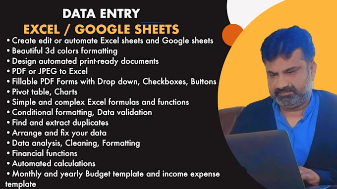create excel spreadsheet, template, google sheets, pdf to excel