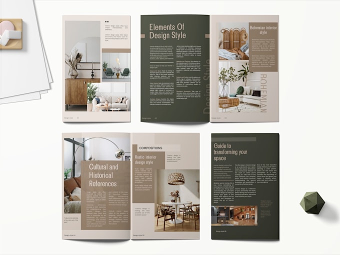 create magazine design and catalog