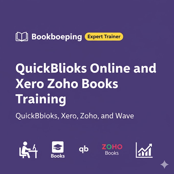 do quickbooks xero and zoho books training for bookkeeping
