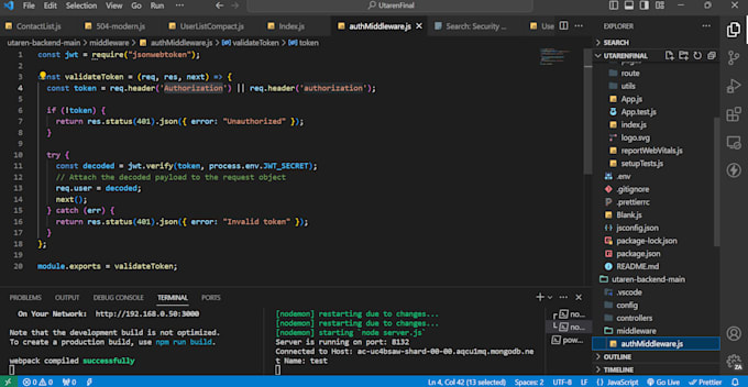 develope modern and responsive website blog software