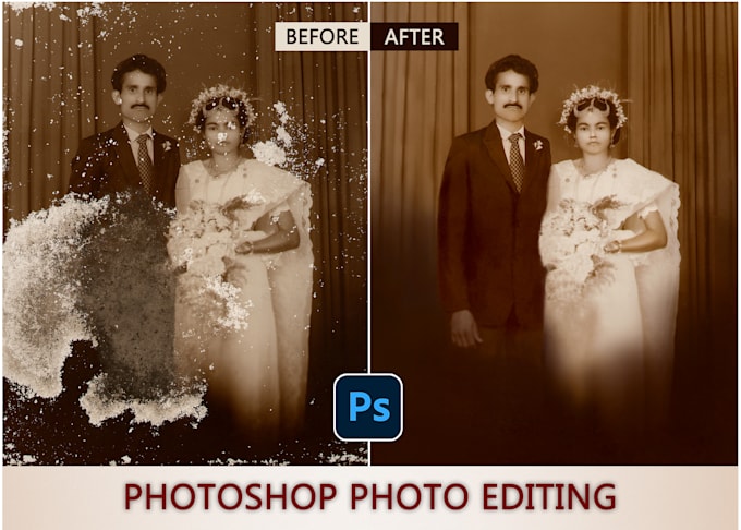 photo restoration, upscale image and enhancement image edit
