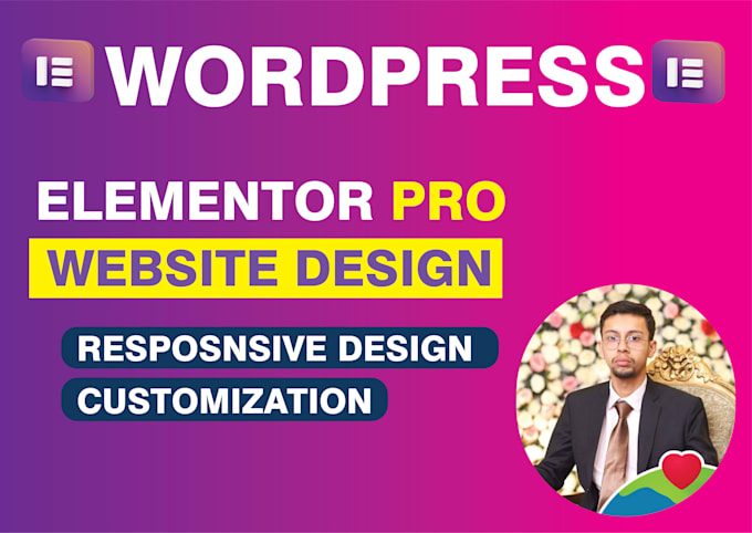 wordpress elementor design in low price