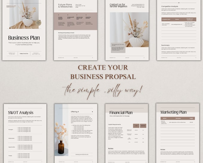 Create professional business proposal templates on canva by Anushka14k