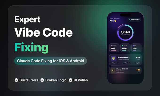 be your vibe coder, fix vibe coded app or claude coded app