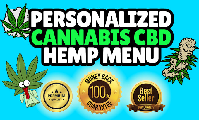 create a personalized cannabis, hemp, weed dispensary menu