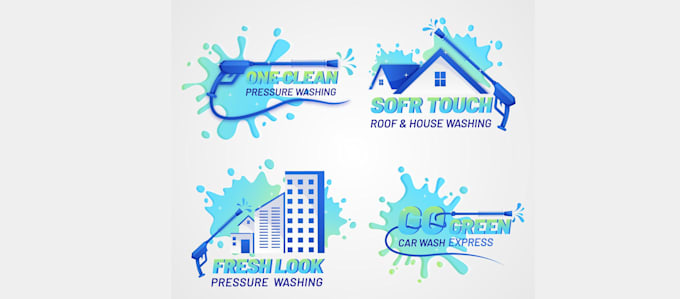 Design pressure washing housecleaning power wash logo by Deniar_kupia ...