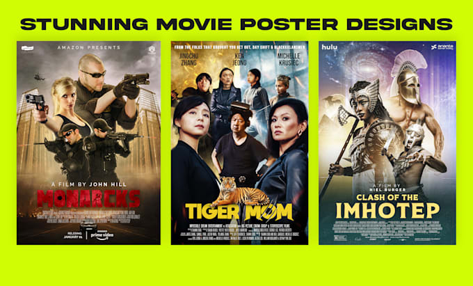 help you with stunning movie poster design for your film