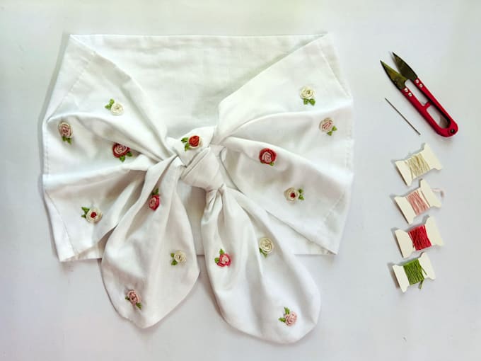 do embroidery in dresses