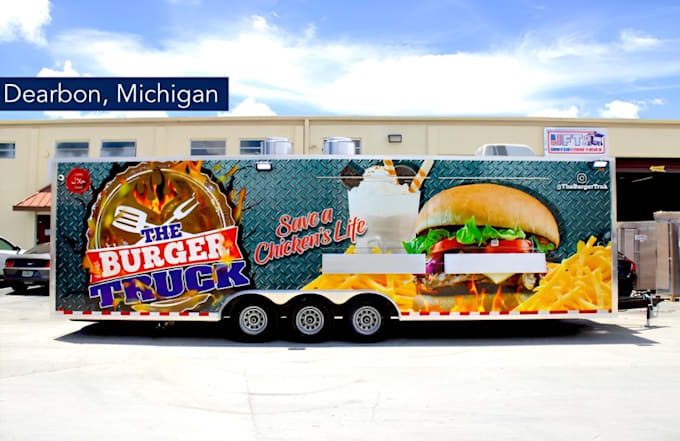design a food truck wrap truck wrap car wrap 3d truck design