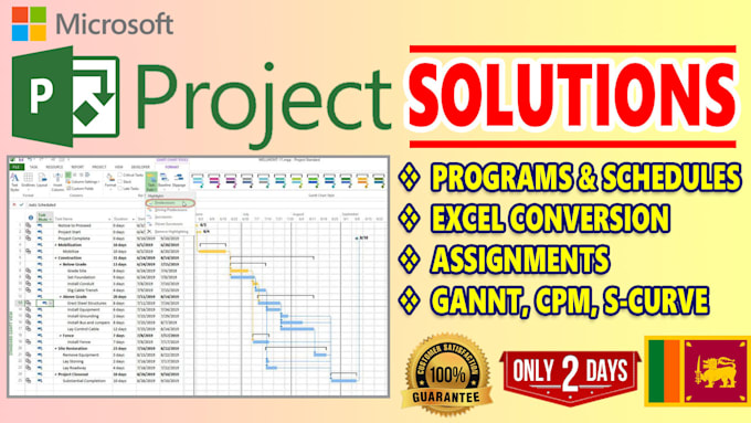 Professional project scheduling in microsoft project by Nalin_ranasinhe ...