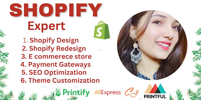 set up shopify store and shopify dropshipping store