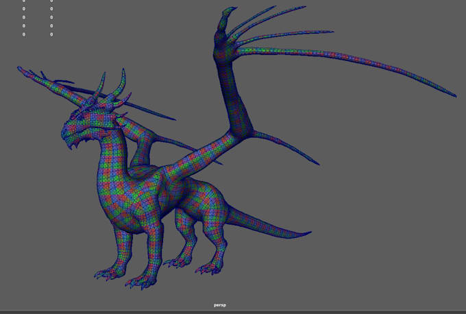 do retopology and uvs for games and animations