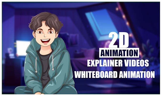 create 2d animated explainer video and whiteboard animation