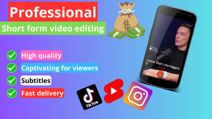 Do professional short form video editing by Peters_editing | Fiverr