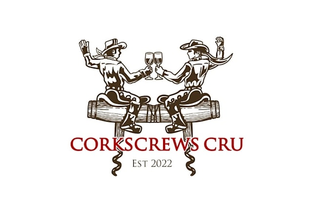 wine buying group rodeo logo design