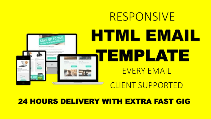 design email template, responsive HTML email template within 12 hours