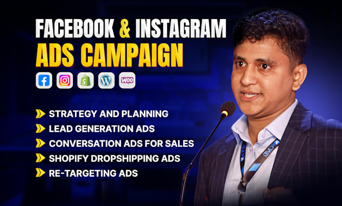 do facebook and instagram ads campaign, run shopify fb ads, for leads and sales