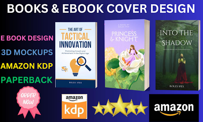 design a professional book ebook cover kdp ebook cover design