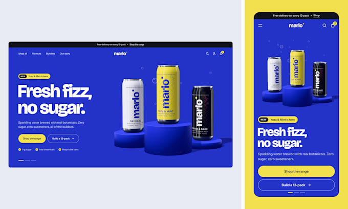 design shopify hero banners