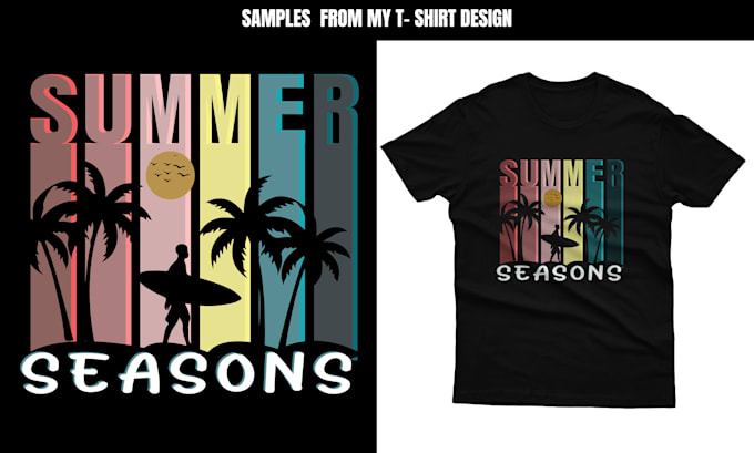 Do creative typography summer t shirt design by Rabeyakhatun902 | Fiverr