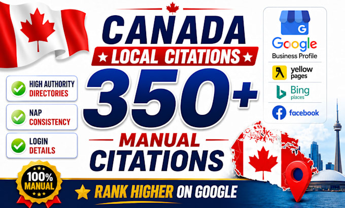 do 350 canada local citations and directory submission