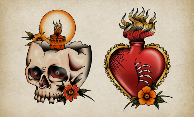 do american traditional tattoo style design by request