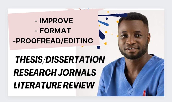 track format and proofread thesis, manuscript dissertation