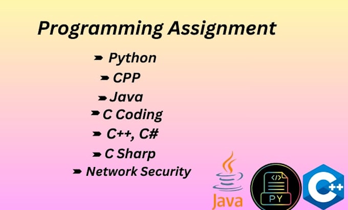 Do python, java, cpp, c, c sharp programming, network security ...