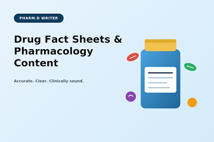 write SEO medical and pharmacology content