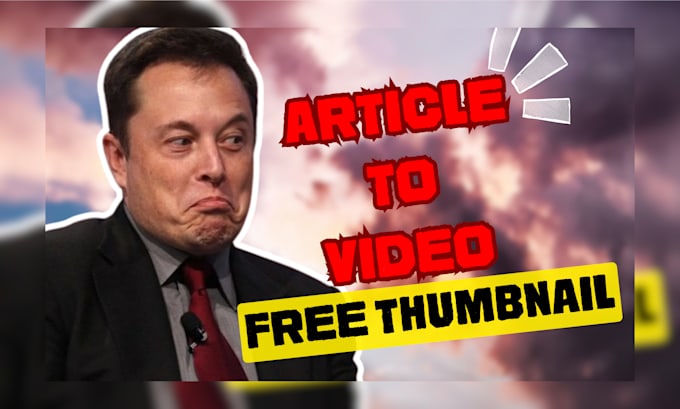 make your article, text, blog post to video plus voiceover