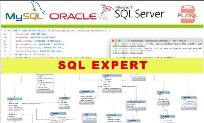 Design Database Erd Write Sql Queries Mysql Ms Access And Oracle By Dbprogrammer990 Fiverr 0945